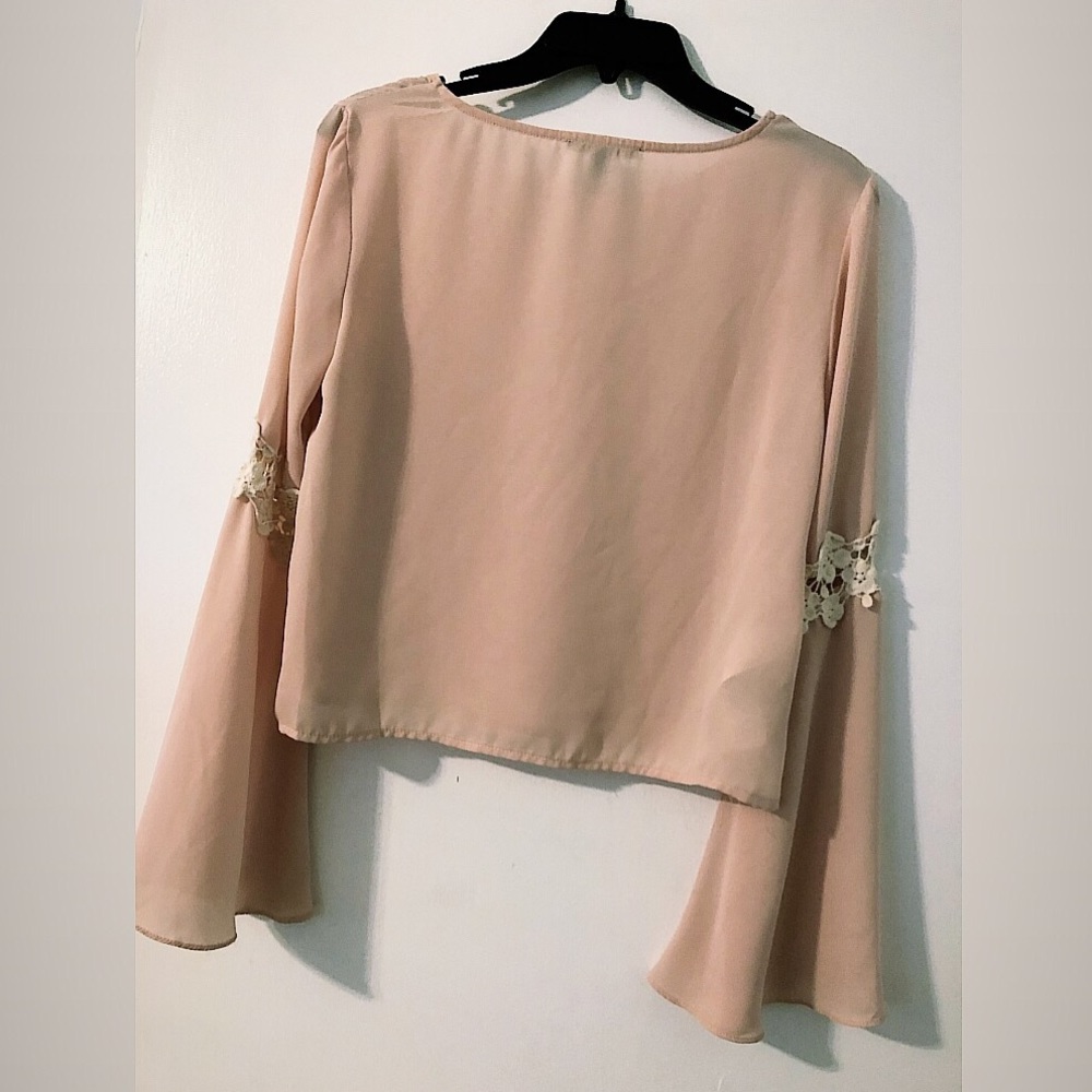 Forever 21 pink sheer top - Picture 3 of 3